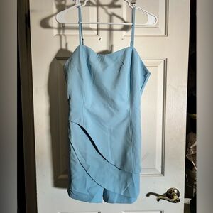 Chic Light Blue Romper medium